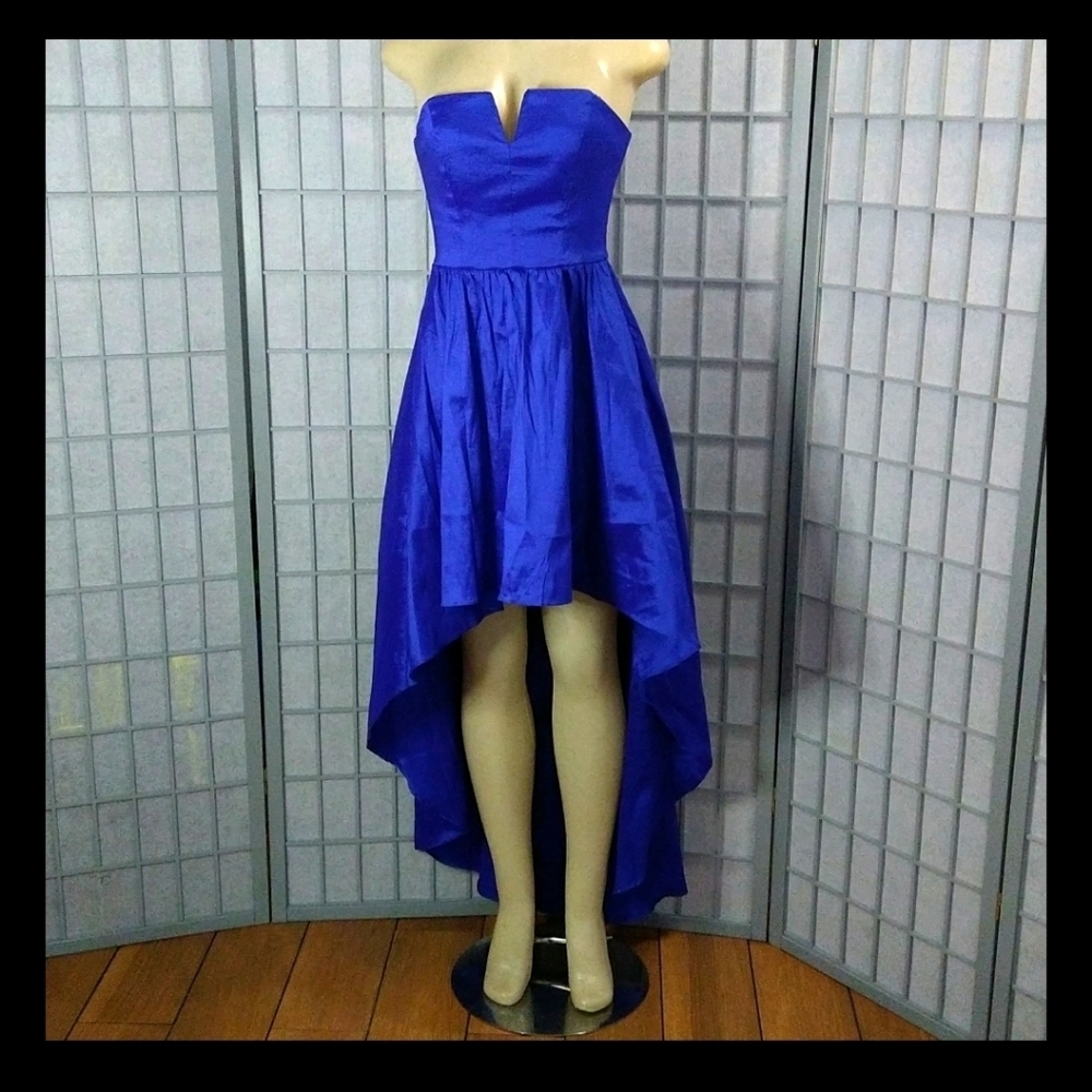 **B. Smart Royal Blue cocktail dress/ prom dress**